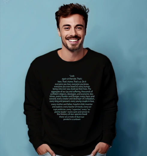 Aaramkhor CARL SAGAN PALE BLUE DOT PHYSICS Science, Nerd, Geeky winter 23 Unisex Sweatshirts
